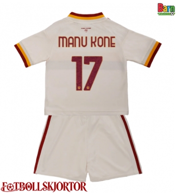 AS Roma Manu Kone #17 Borta Kläder Barn 2026-27 Kortärmad (+ Korta byxor)